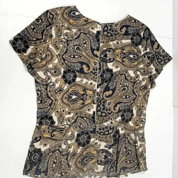 Ann Taylor Peplum Blouse size 14 Petite. - Picture 3 of 4